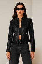 Bonvieve | Stylish Leather Jacket for Women