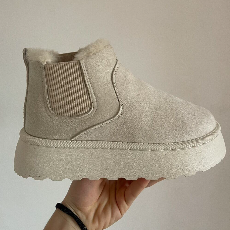 Bonvive | Warme Winterlaarzen , Fuzzy Voering , Antislip Dikke Zool , Voor Vrouwen