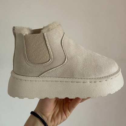 Bonvive | Warme Winterlaarzen , Fuzzy Voering , Antislip Dikke Zool , Voor Vrouwen