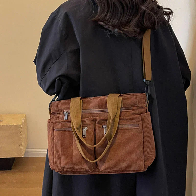 Bonvieve | Trendy Corduroy Bag – Stylish Functionality in One