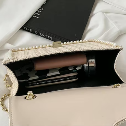 Bonvive | Trendy Boho Handtas – Versierd met Pareldetail