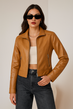 Bonvieve | Stylish Leather Jacket for Women