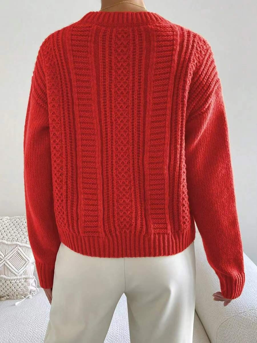 Bonvieve | Cable Knit Jumper – Elegant & Comfortable with a Timeless Design