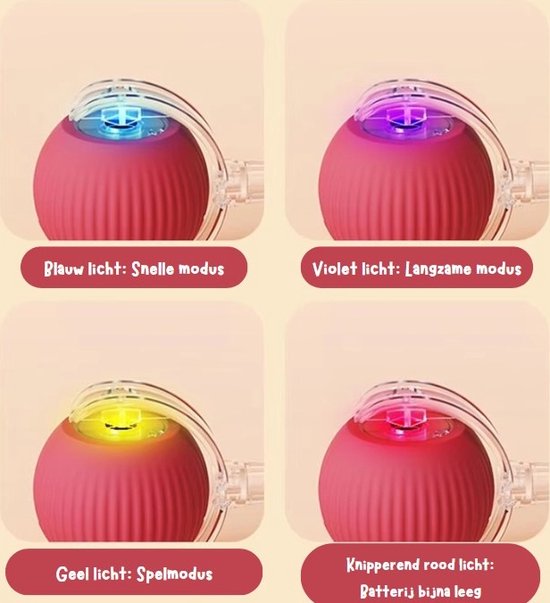 Bonvive | Oplaadbare Interactieve Speelbal voor Kat en Hond – Duurzaam en Levendig Speelplezier!