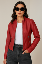 Bonvieve | Stylish Leather Jacket for Women