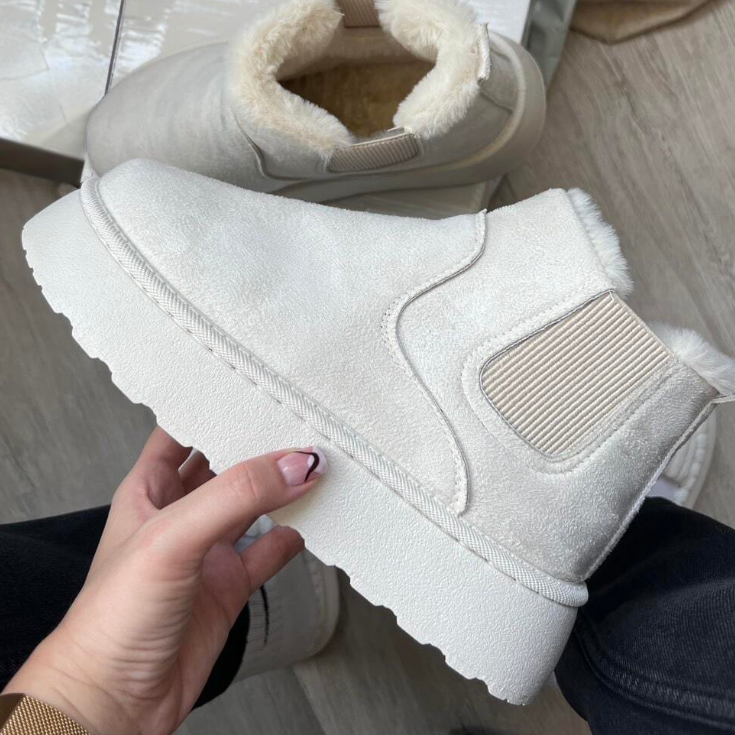 Bonvive | Warme Winterlaarzen , Fuzzy Voering , Antislip Dikke Zool , Voor Vrouwen