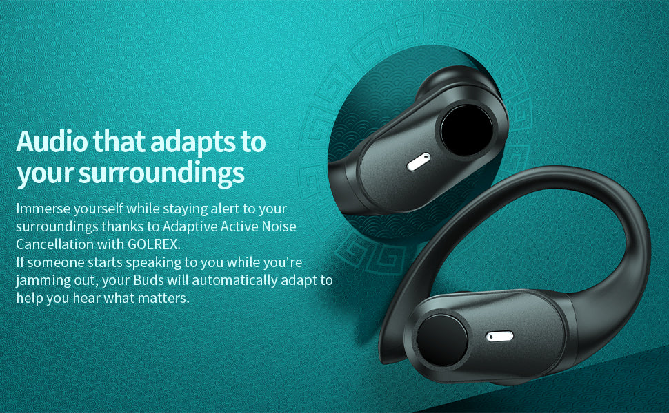 GOLREX GymPro Sports Earbuds – Wireless, Comfortable & Powerful Sound