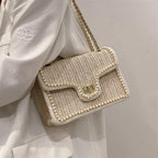 Bonvieve | Trendy Boho Handbag – Embellished with Pearl Detail