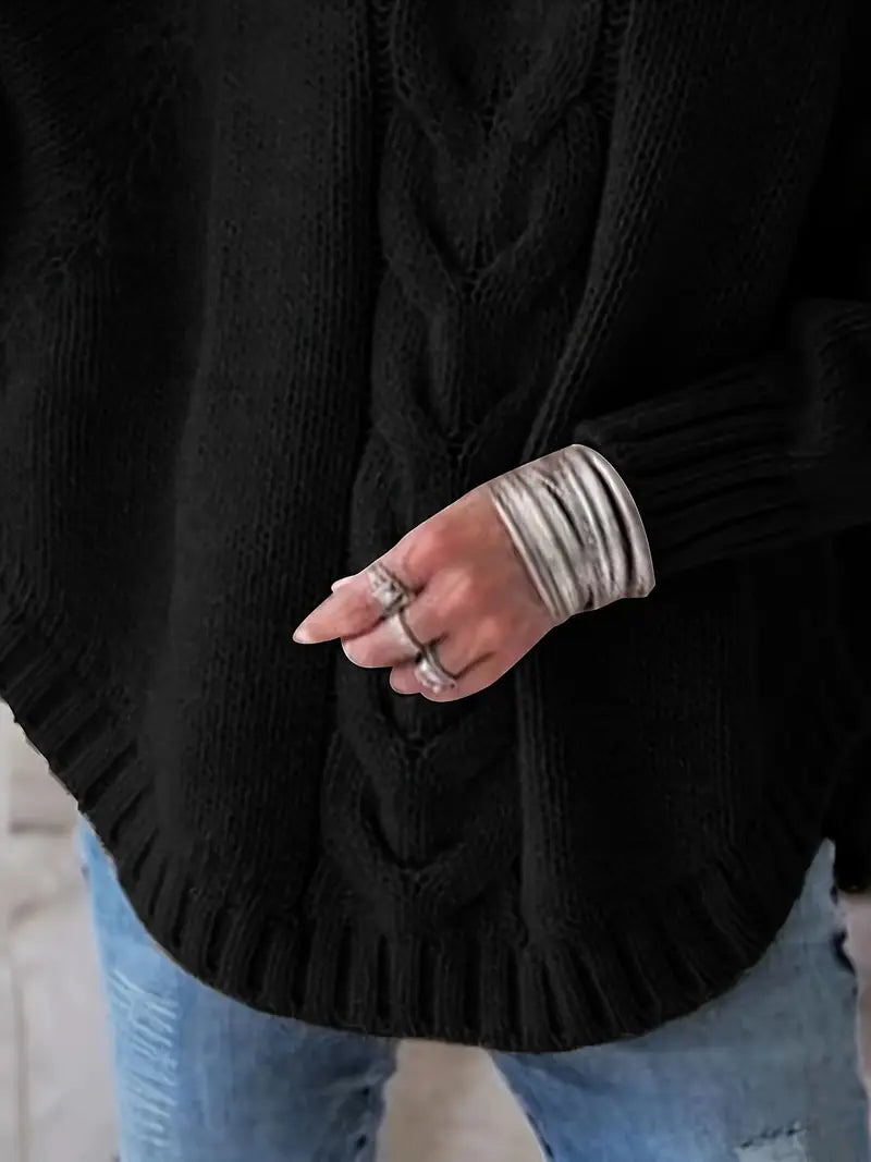 Women’s Vintage-Inspired Cable Knit Sweater