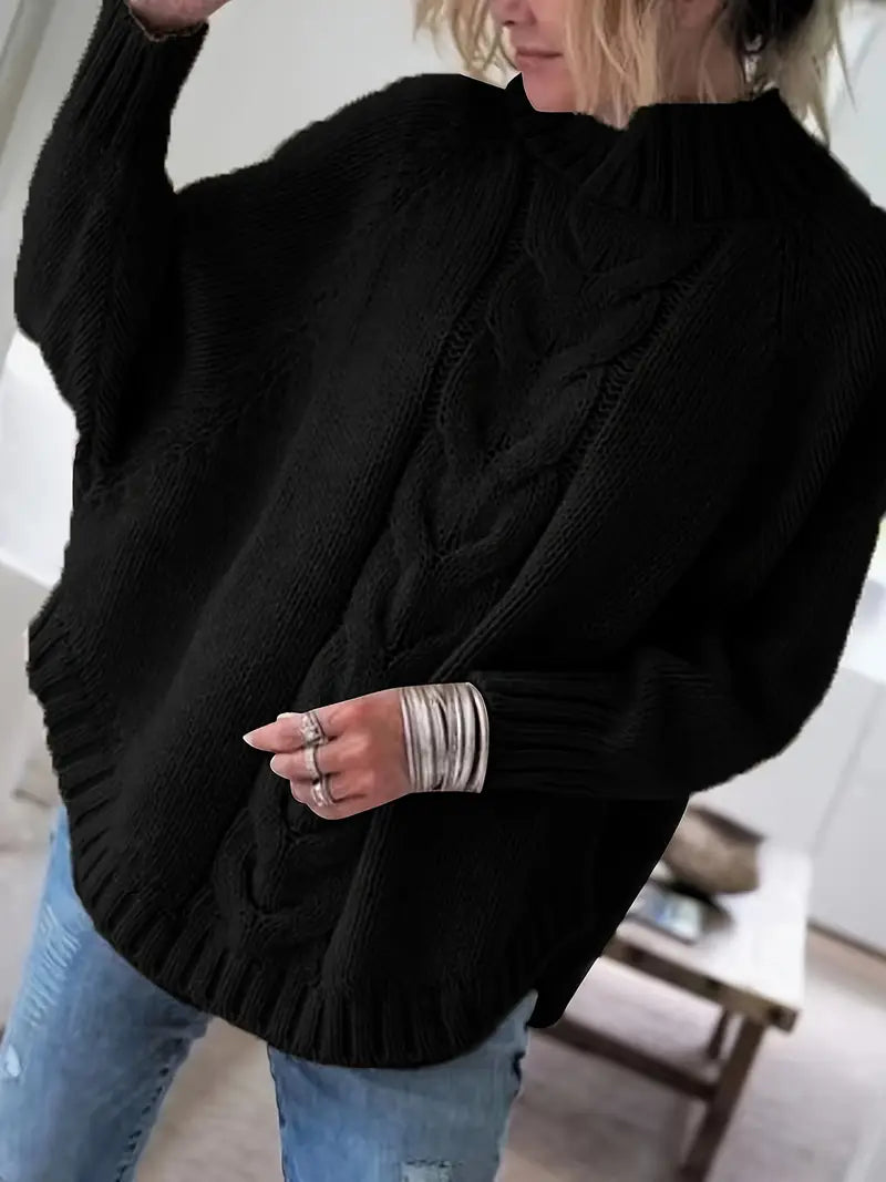 Women’s Vintage-Inspired Cable Knit Sweater