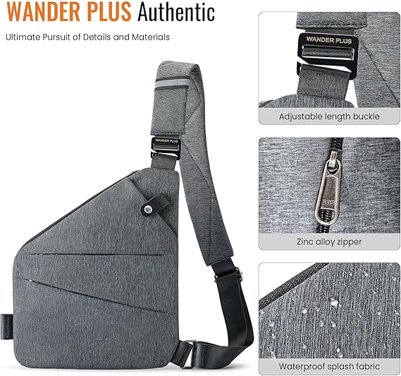 Bonvieve | Anti-Theft Crossbody Shoulder Bag – Secure & Stylish Bag for Travel, Work, and Sports