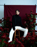 Warm Women’s Knitted Sweater – Soft Turtleneck Pullover for Fall & Winter