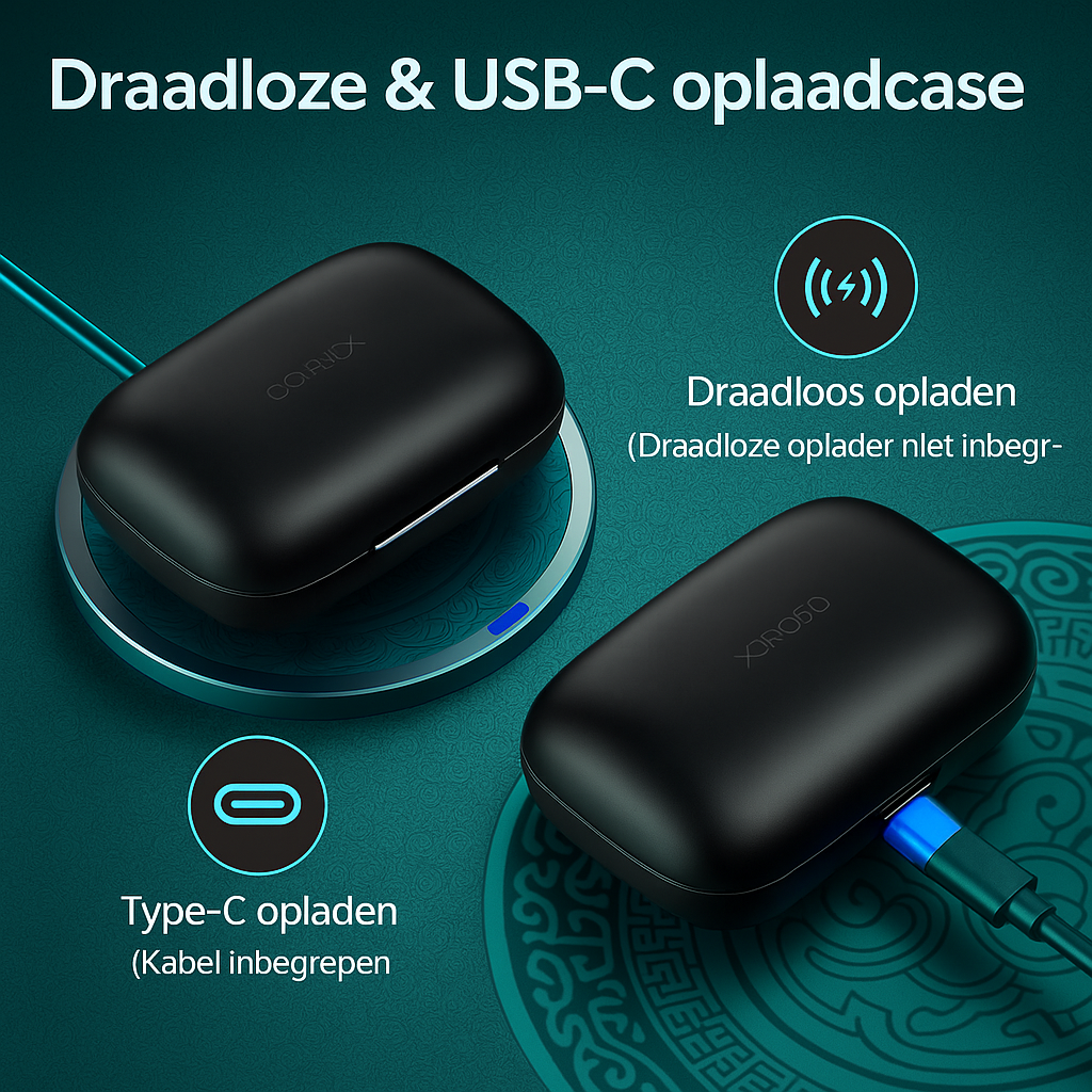 GOLREX GymPro Sport Oordopjes – Draadloos, Comfortabel & Krachtig Geluid