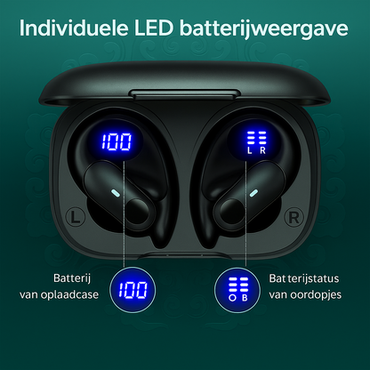 GOLREX GymPro Sport Oordopjes – Draadloos, Comfortabel & Krachtig Geluid