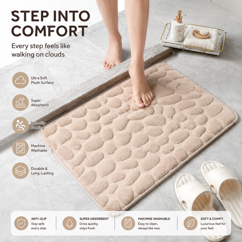 Luxury Bath Mat – Ultimate Comfort & Style for Your Bathroom