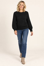 Elena | Textured knit sweater for women