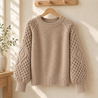 Elena | Textured knit sweater for women