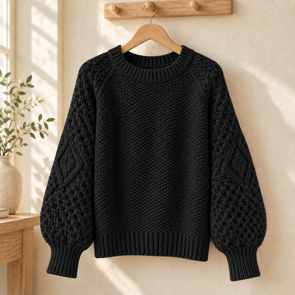 Elena | Textured knit sweater for women