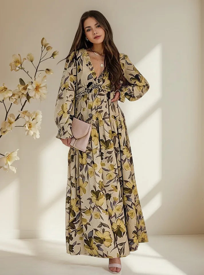 Bonvieve | Summer Boho Floral Dress