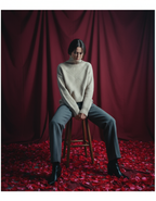 Warm Women’s Knitted Sweater – Soft Turtleneck Pullover for Fall & Winter