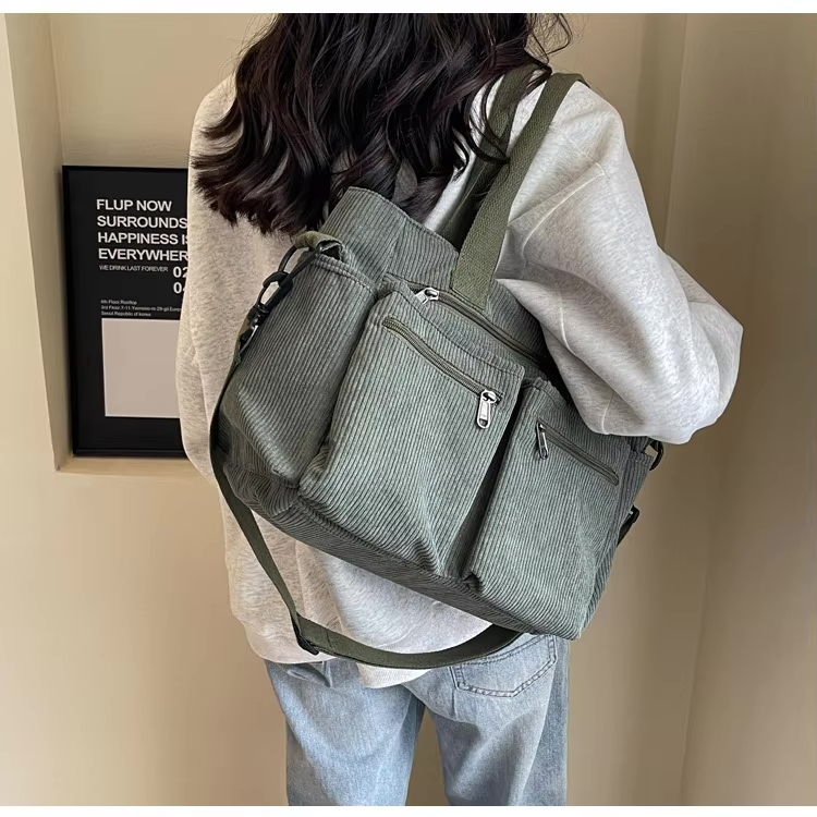 Bonvieve | Trendy Corduroy Bag – Stylish Functionality in One