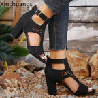 Bonvieve | Women’s Summer Wedge Sandals – Stylish Open Toe & All-Day Comfort