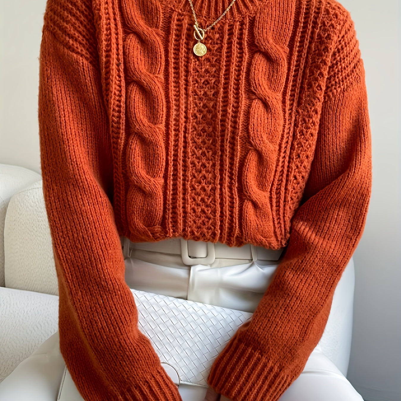 Bonvieve | Cable Knit Jumper – Elegant & Comfortable with a Timeless Design