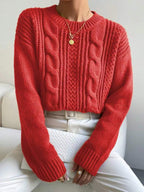 Bonvieve | Cable Knit Jumper – Elegant & Comfortable with a Timeless Design