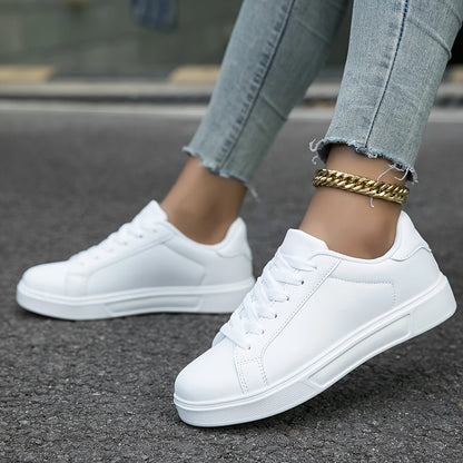 Bonvive |Dames Casual Schoen, Effen Kleur Lage Top Sneakers met Antislip