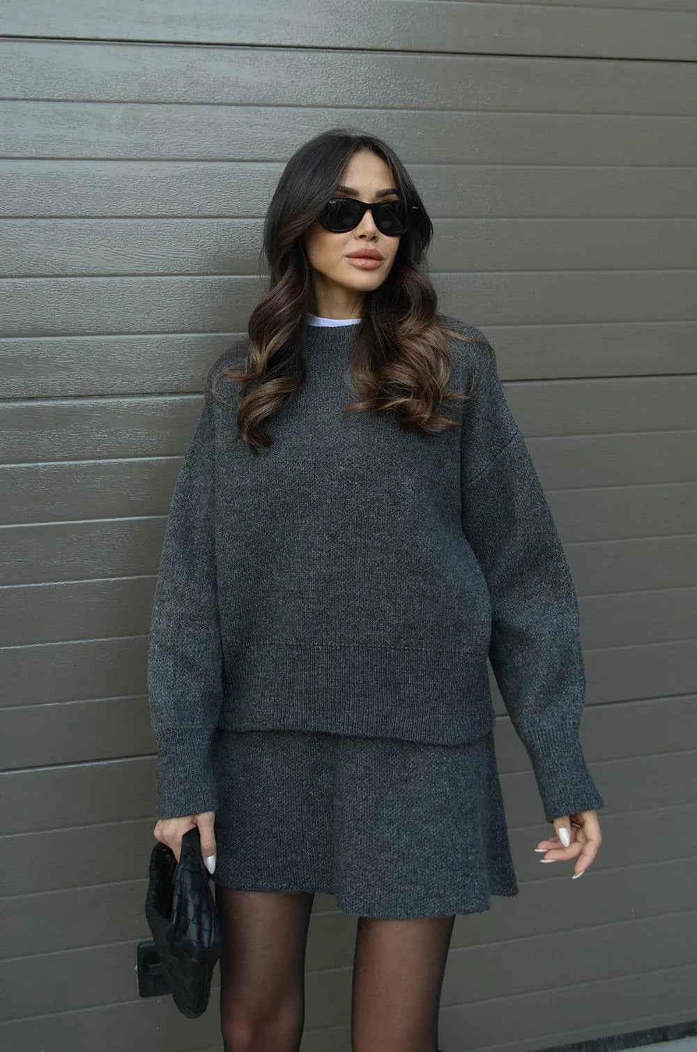 Bonvive | Gebreid Rokpak: Stijlvolle Top en Rok Set voor Elke Gelegenheid