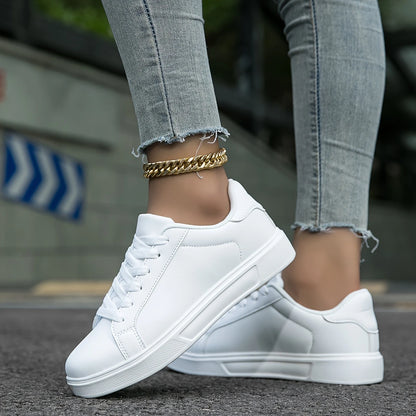 Bonvive |Dames Casual Schoen, Effen Kleur Lage Top Sneakers met Antislip