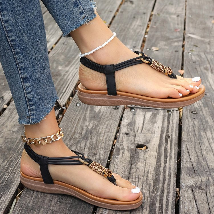 Bonvieve | Boho Chic Woven Women’s Sandals – Summery & Comfortable with a Touch of Freedom