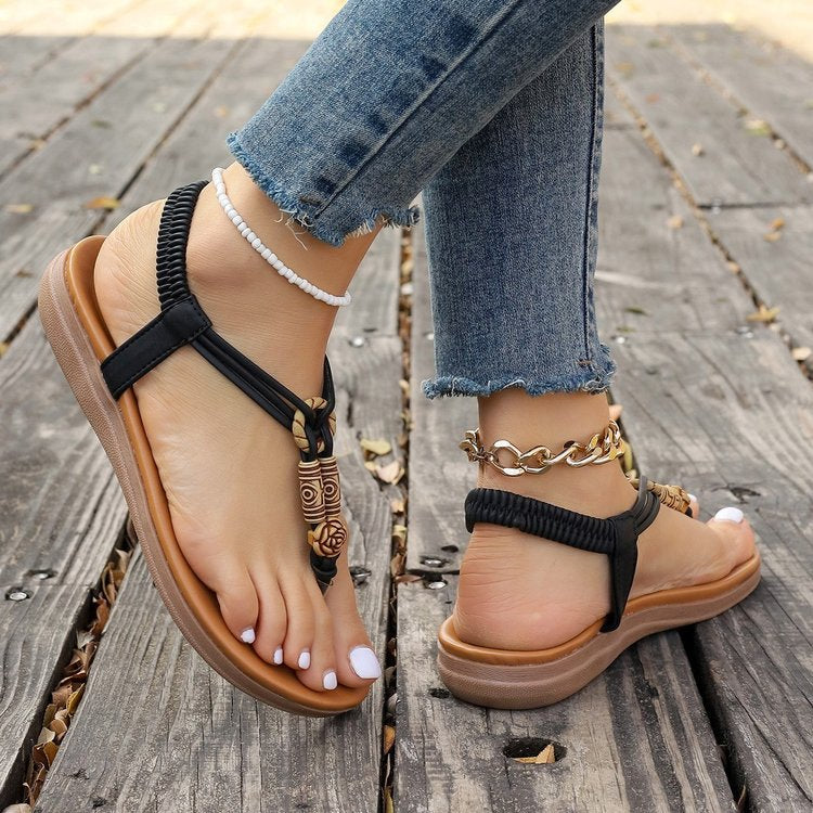 Bonvive | Boho Chic Gevlochten Dames Sandalen – Zomers & Comfortabel met een Vleugje Vrijheid