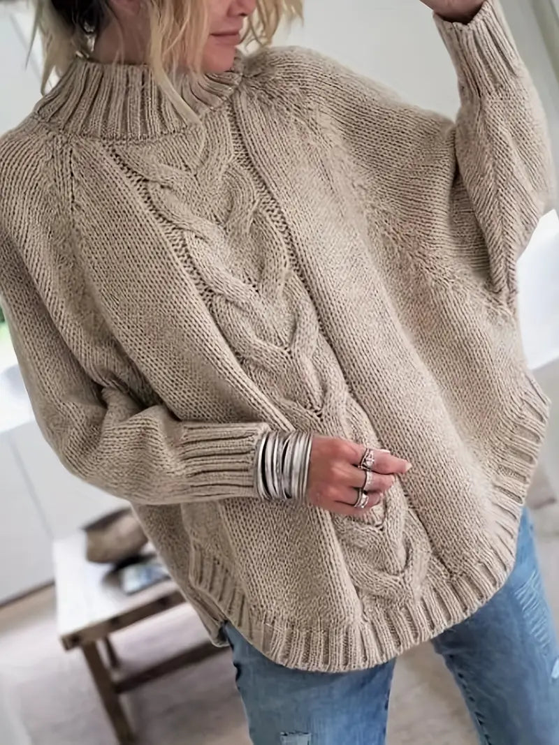 Women’s Vintage-Inspired Cable Knit Sweater