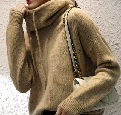 Bonvive | Stijlvolle Casual Wol Hoodie Pullover