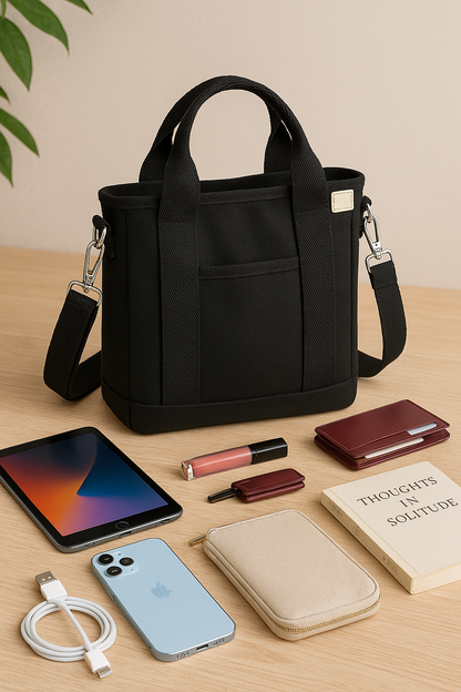 Bonvive |  De Retro Canvas-schouderhandtas