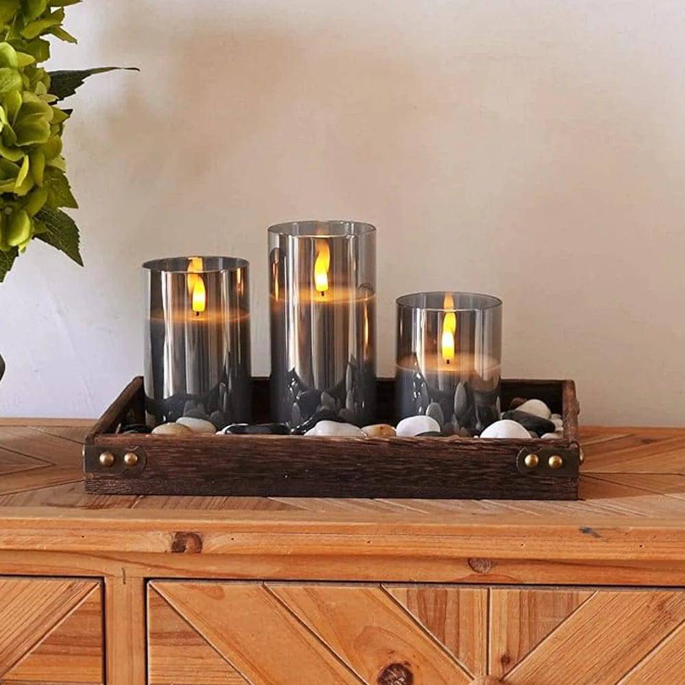Bonvieve | Realistic Flameless Candle Set – Atmospheric Lighting Without a Flame
