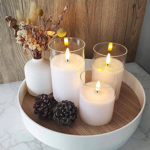 Bonvieve | Realistic Flameless Candle Set – Atmospheric Lighting Without a Flame