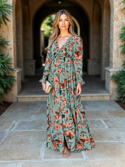 Bonvive | Zomerse boho-jurk met bloemen