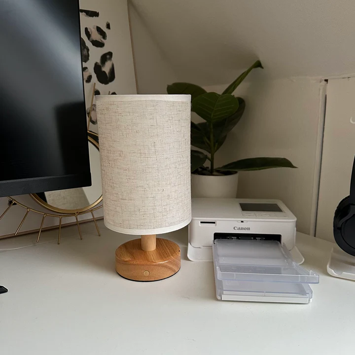 Bonvieve | Elegant Linen Table Lamp – Stylish Lighting with a Natural Touch