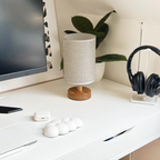 Bonvieve | Elegant Linen Table Lamp – Stylish Lighting with a Natural Touch