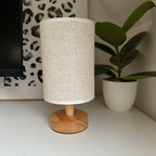 Bonvieve | Elegant Linen Table Lamp – Stylish Lighting with a Natural Touch