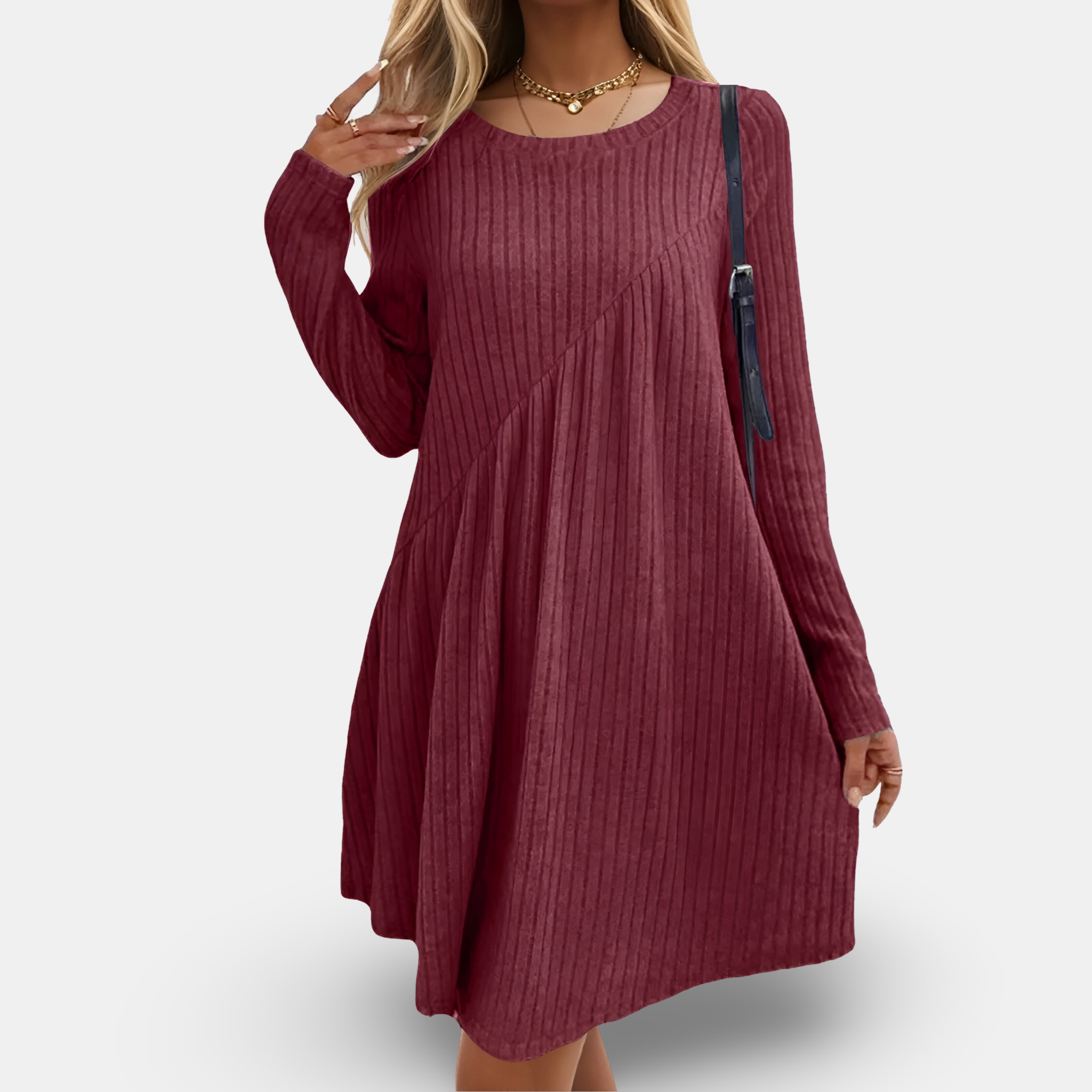 Bonvieve | Soft and Comfortable Long-Sleeve Dress