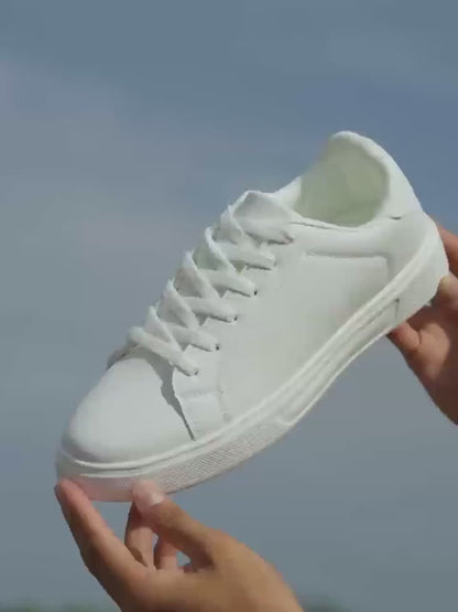 Bonvive |Dames Casual Schoen, Effen Kleur Lage Top Sneakers met Antislip